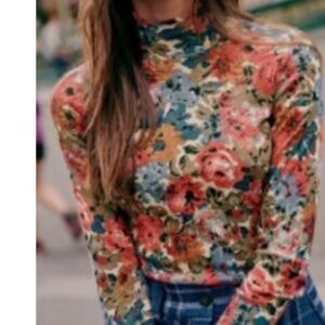 Sezane Felix Jumper Fleurs D'octobre - Size M